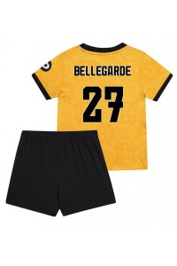 Wolves Jean-Ricner Bellegarde #27 Babyklær Hjemme Fotballdrakt til barn 2025-26 Korte ermer (+ Korte bukser)